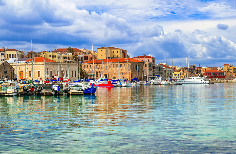 Venetian harbour in Chania